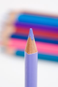 One purple pencil