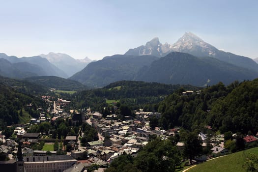 Alps with Watzmann and Berchtesgaden