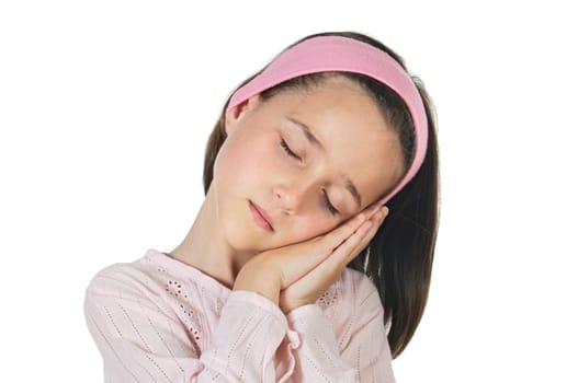 Sleeping lovely girl