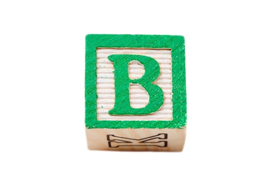 One alphabet block