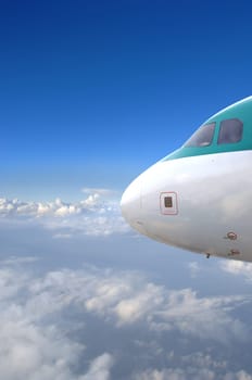 Jet in flight