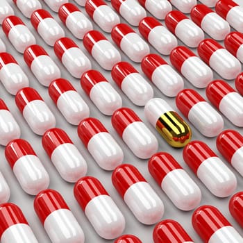 pills 3d background
