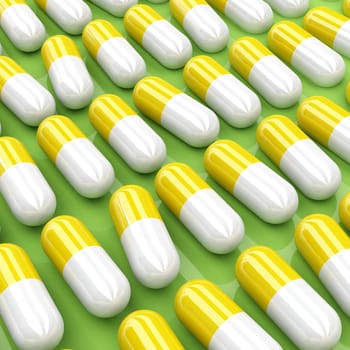 pills 3d background