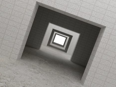 tunnel abstract background