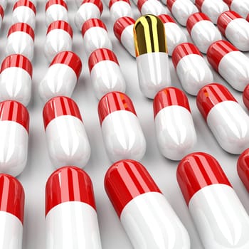 pills 3d background