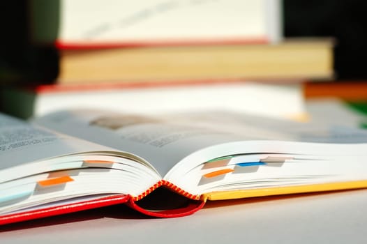 Opened book