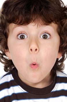 Child whit face of surprise