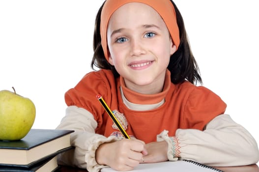 girl studying