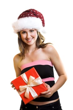 Santa Claus with gift