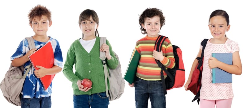 Group of children students