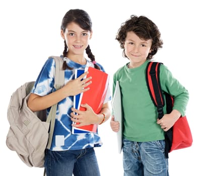 Couple of children students