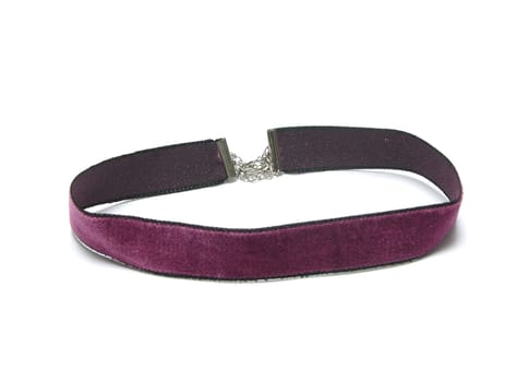Lilac velvet collar as traditional emblazonment for women and girls