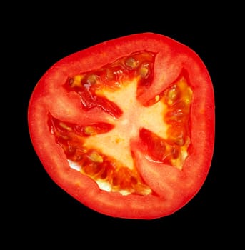 slice of the tomato