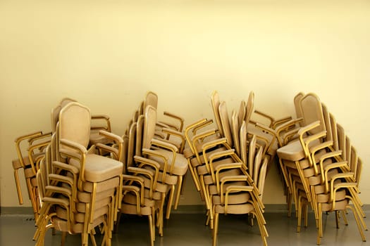 several chairs in a row