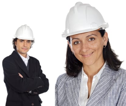 Two young engineers