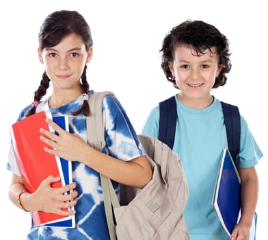 Two smalls students