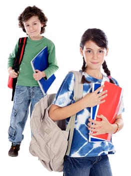 Two smalls students
