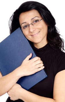 Woman whit book and glasses