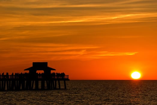 Sunset in Naples,Florida,USA