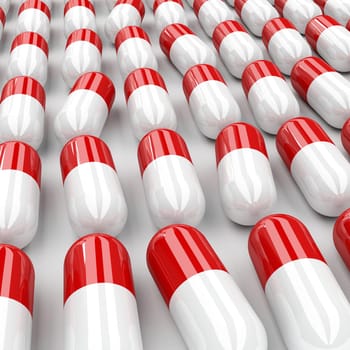 pills 3d background