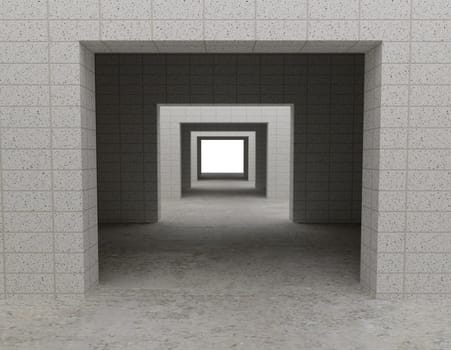 tunnel abstract background