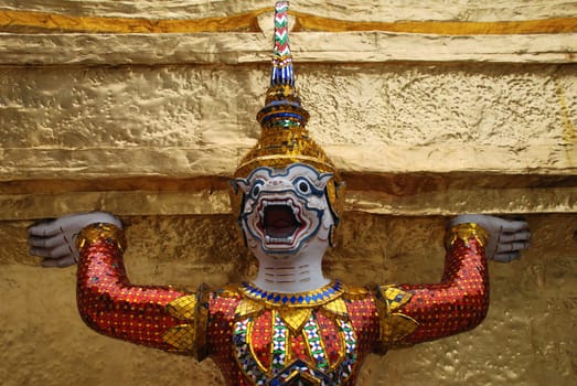 Temple Guards in Bangkok Royal Palace