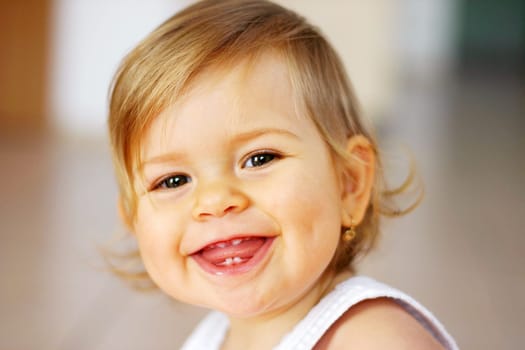 Laughing baby