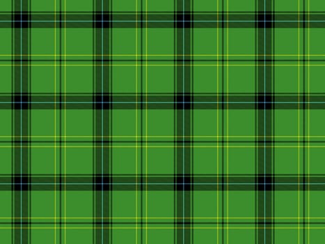 Green Scottish tartan
