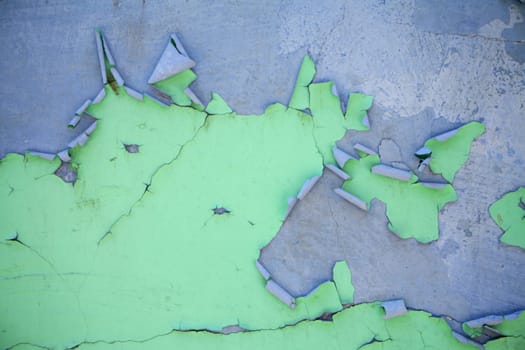 cracked paint on wall