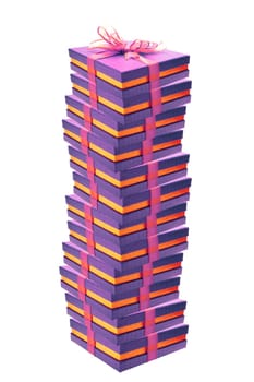 purple giftboxes