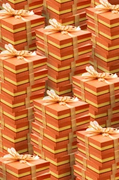 orange giftboxes