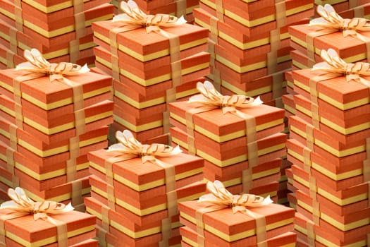 orange giftboxes