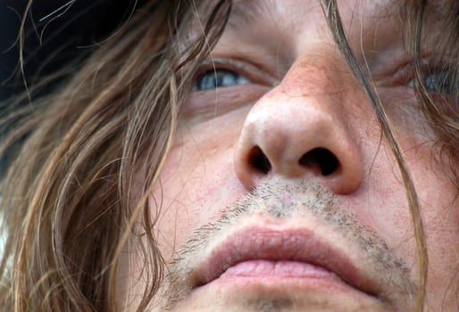 face close up without animal