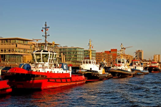 Tugboats in the Museum Harbour