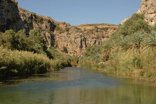 Preveli Gorge in Crete