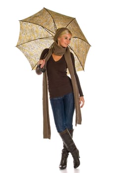 Woman with umbrella