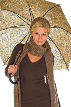 Woman with umbrella