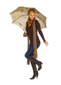 Woman with umbrella