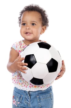 Baby with soccer ball
