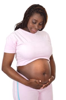 Attractive pregnant woman
