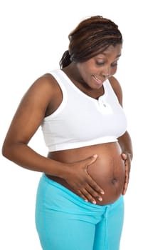 Attractive pregnant woman