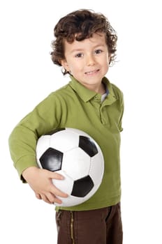 adorable boy with a ball