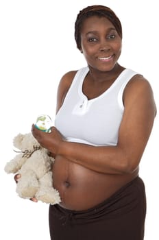 Attractive pregnant woman