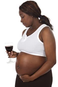 Attractive pregnant woman