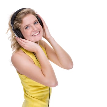 Young woman with headphones