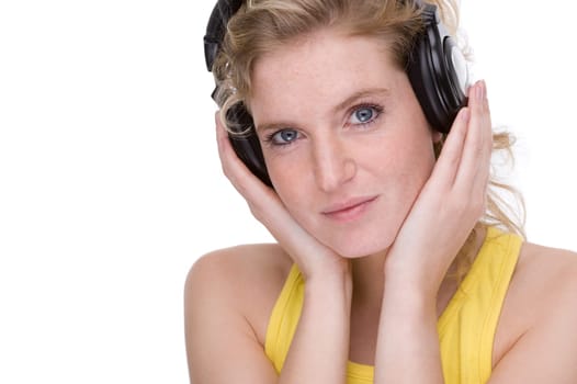 Young woman with headphones