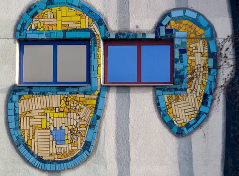 Windows and façade,artfully designed