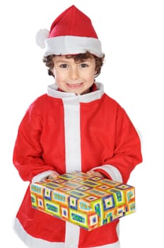 Adorable boy in christmas