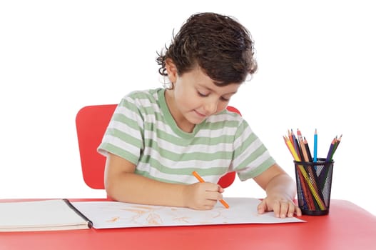 student drawing