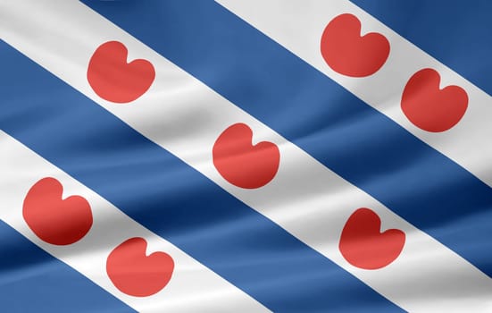Flag of Fryslan - Netherlands